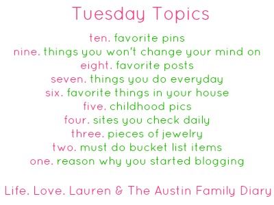 The Austin Family Diary