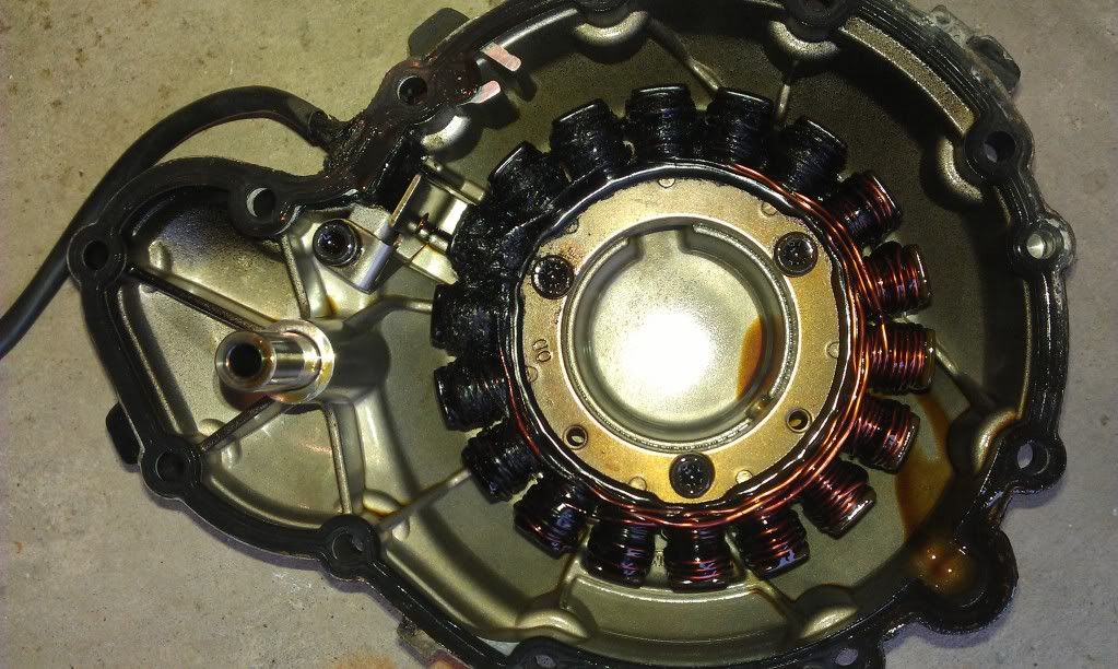What causes a stator to melt? (76 T140) Triumph Rat Motorcycle Forums