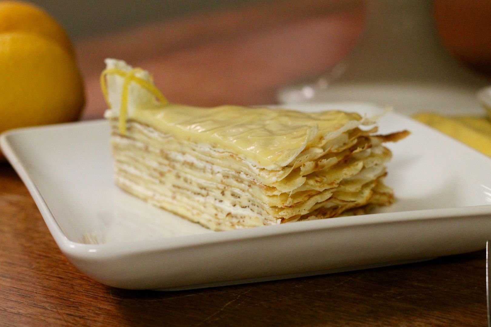 Lemon Crêpe Cake | Korena in the Kitchen