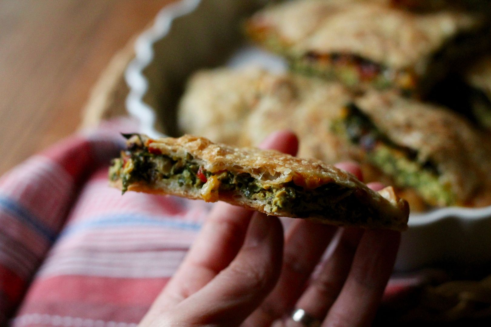 Cheese & Chard Katmer Pie