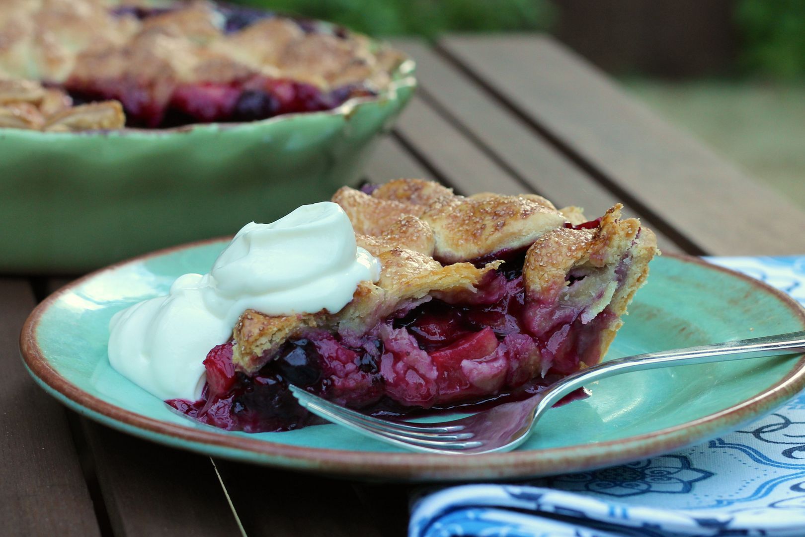 Triple Berry Apple Pie | Korena in the Kitchen