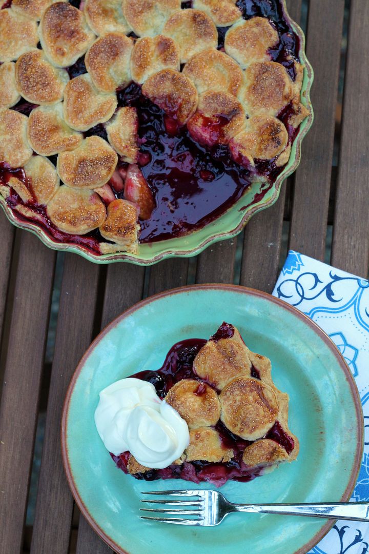 Triple Berry Apple Pie | Korena in the Kitchen