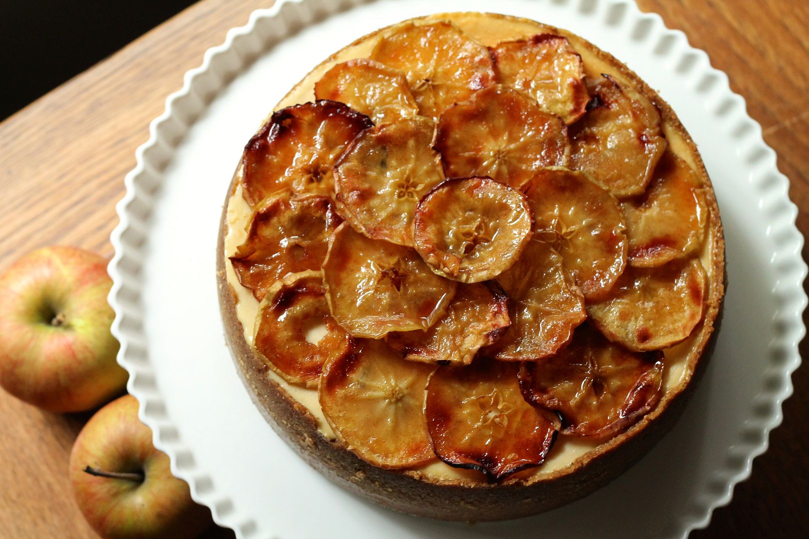 Maple Cheesecake with Roasted Apples | Korena in the Kitchen