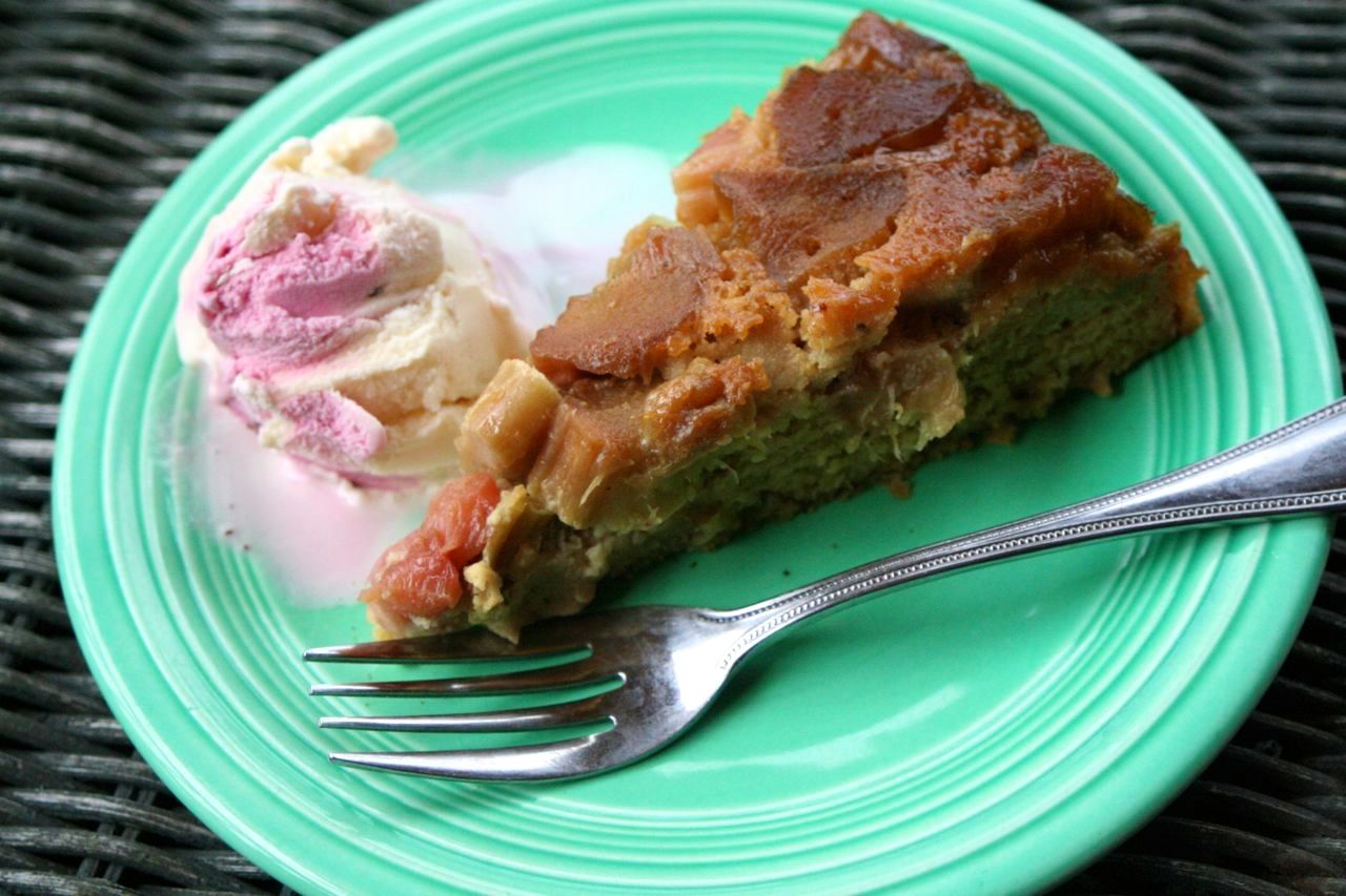 Kate's Rhubarb Upside Down Cake | Korena in the Kitchen