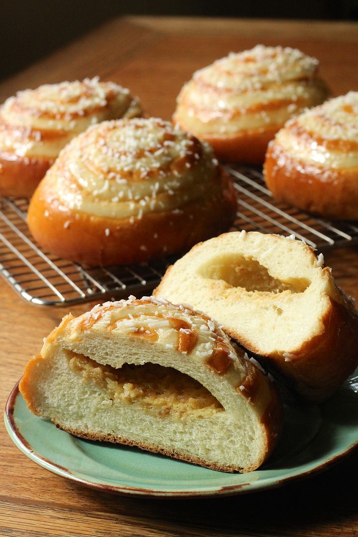 Asian Coconut Custard Buns | Korena in the Kitchen