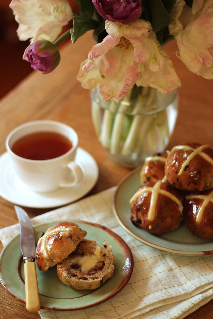 Honeyed Hot Cross Buns | Korena in the Kitchen