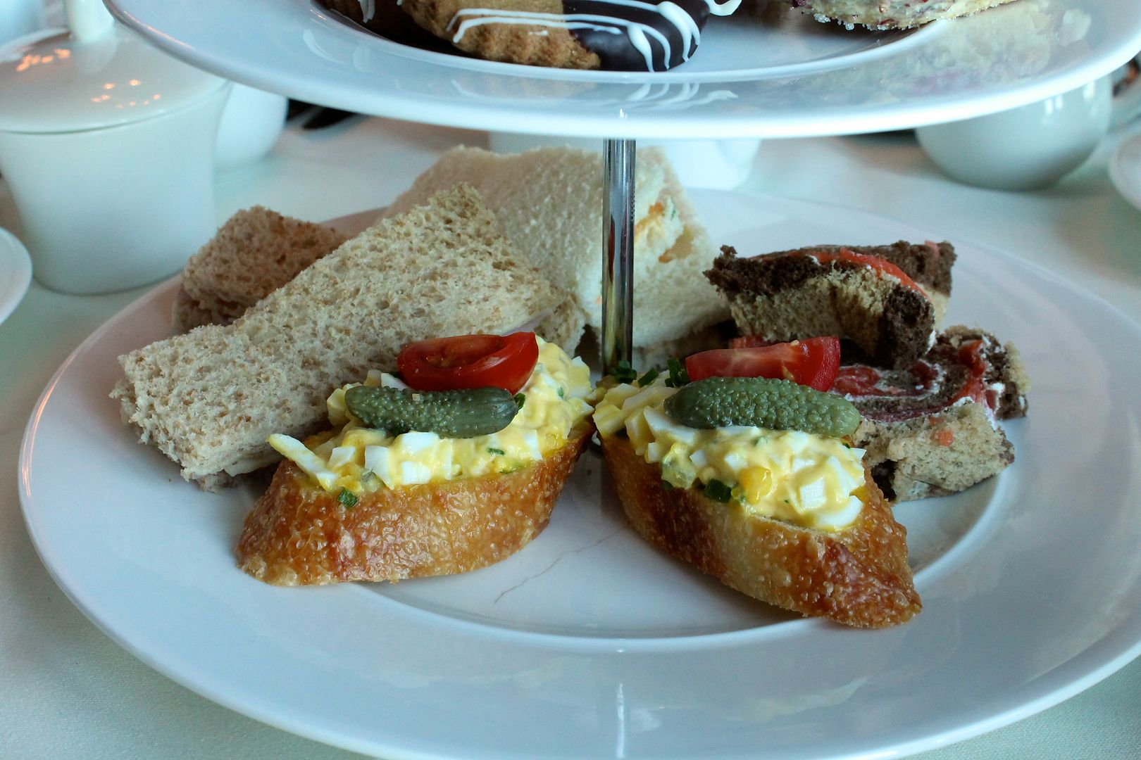 tea sandwiches at the Oak Bay Beach Hotel