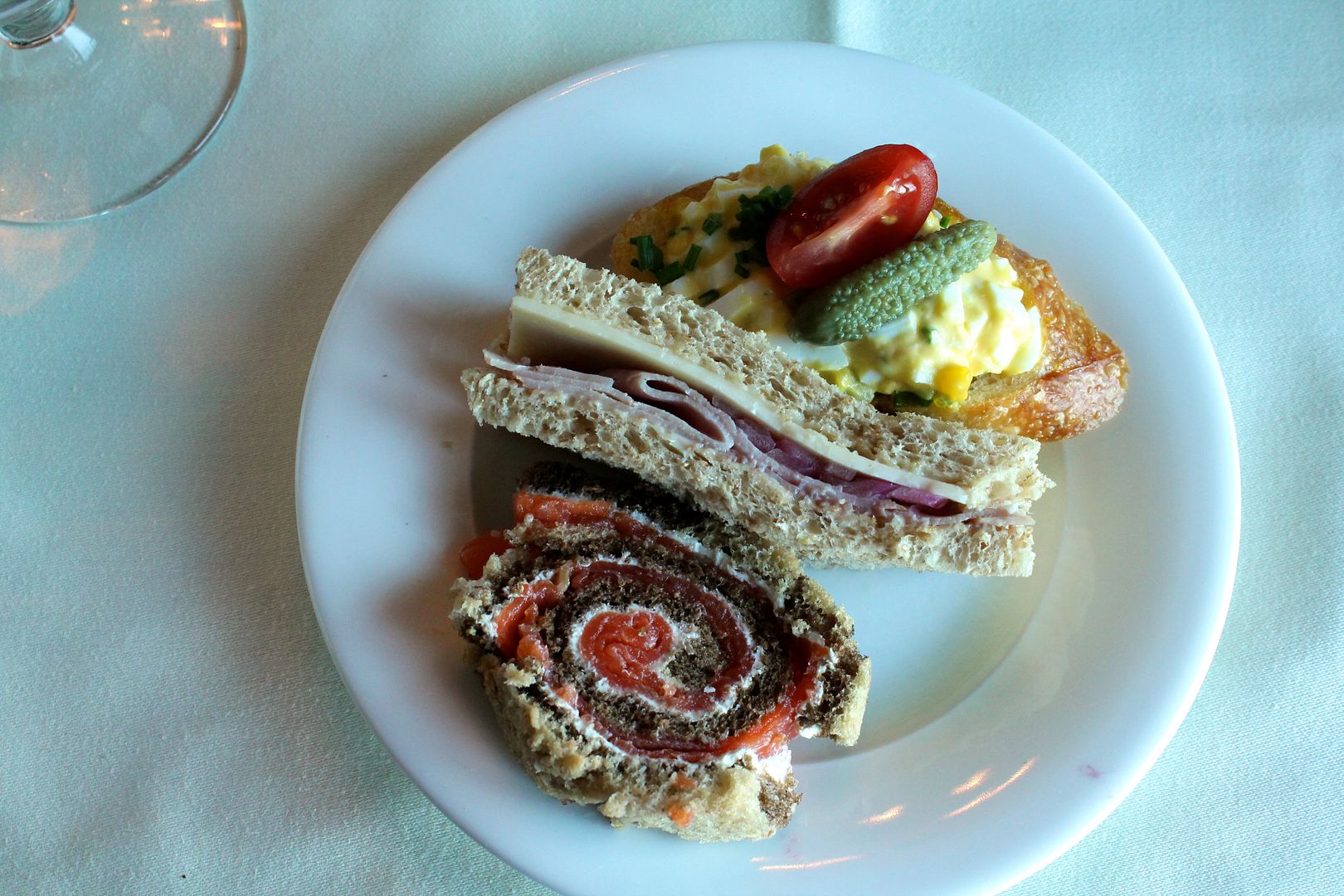 tea sandwiches at the Oak Bay Beach Hotel