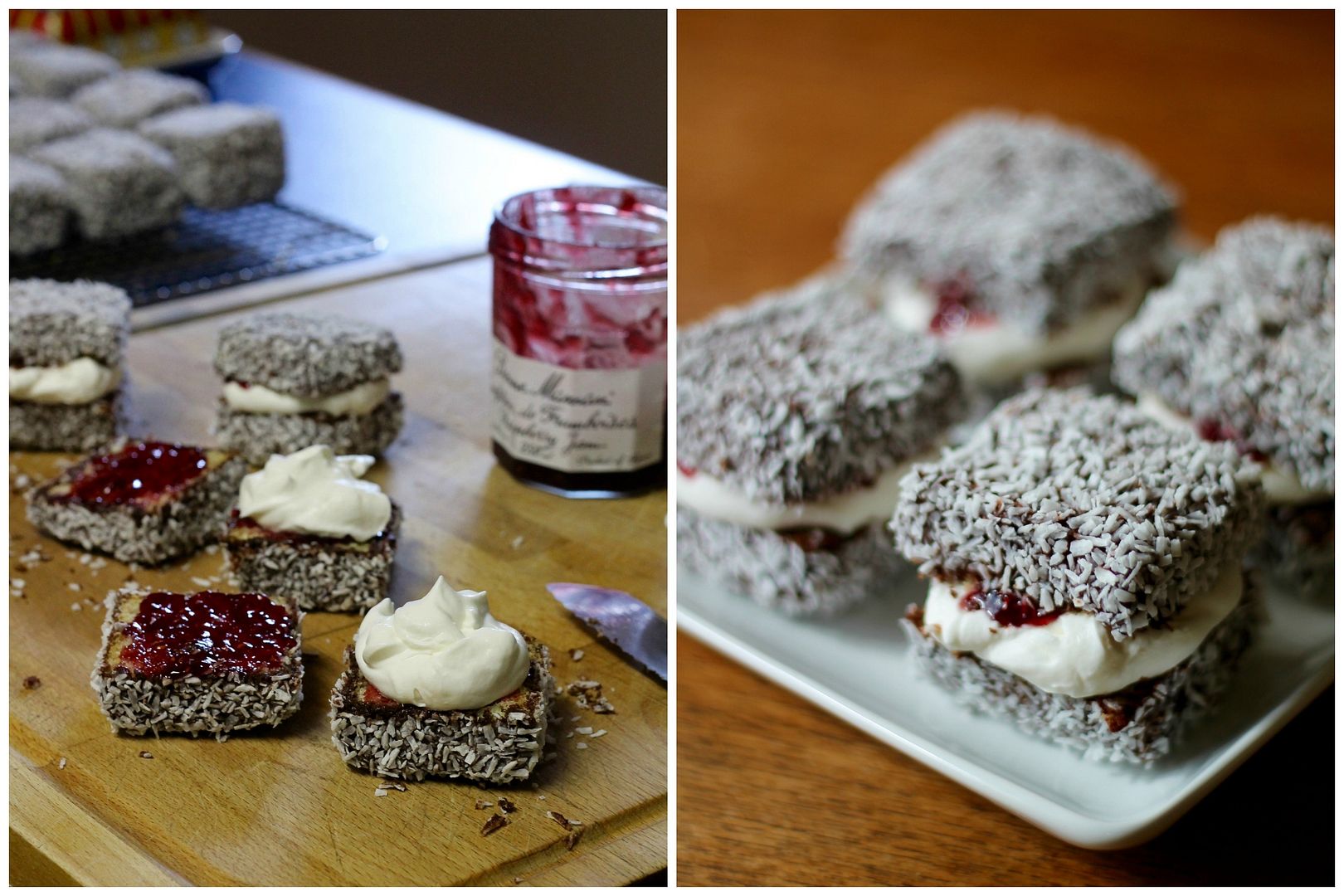 Cream-filled Lamingtons | Korena in the Kitchen