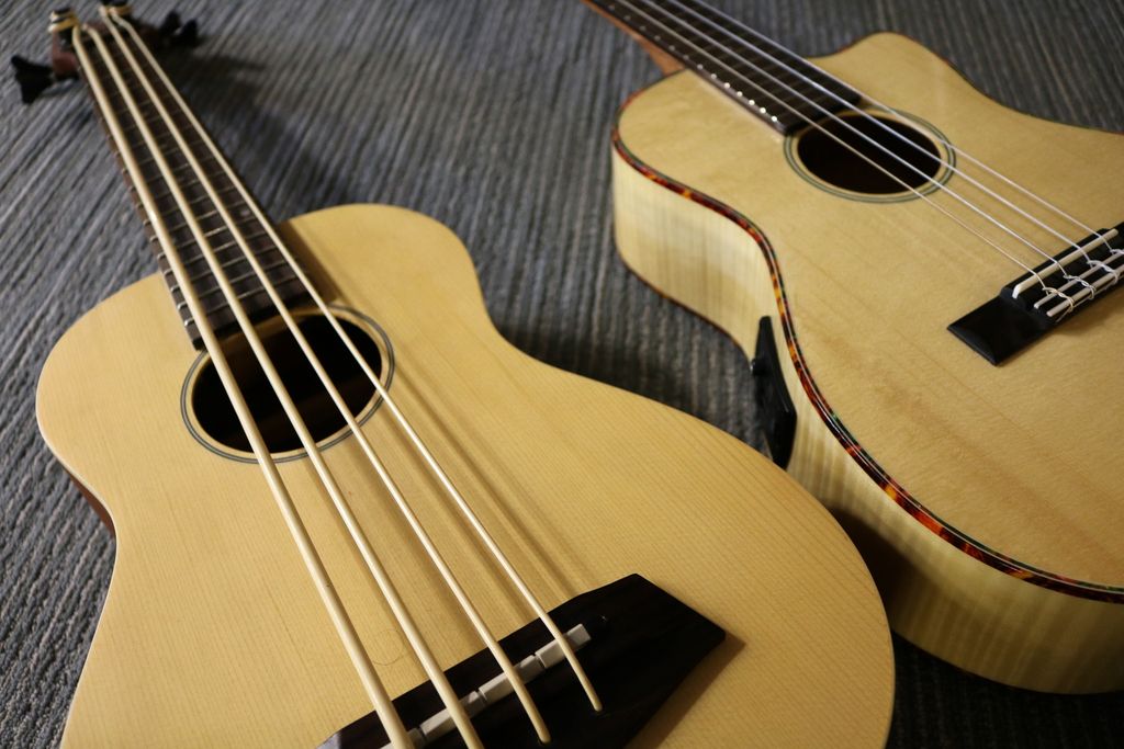 Bass and baritone ukuleles by Lani