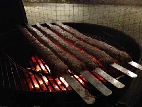 On the grill