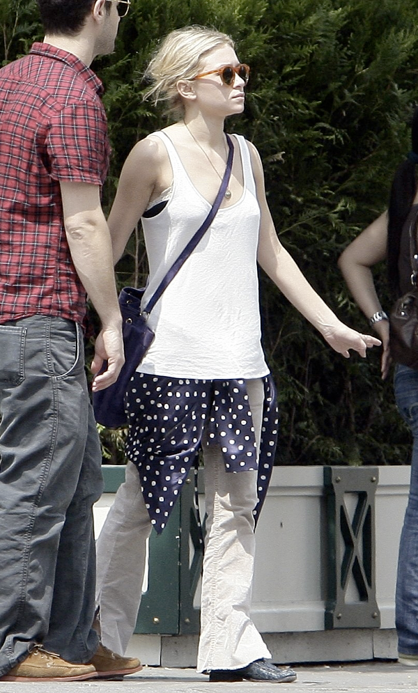 OLSENS ANONYMOUS ASHLEY ROUND SUNGLASSES WHITE TANK TOP POLKA DOTS PURPLE SUEDE CROSSBODY BAG TAN CORDUROY PANTS BLUE CROC LOAFERS CHIGNON HAIR UP NECKLACE JUSTIN BARTHA photo OLSENSANONYMOUSASHLEYROUNDSUNGLASSESWHITETANKTOPPOLKADOTSPURPLECROSSBODYBAG.png