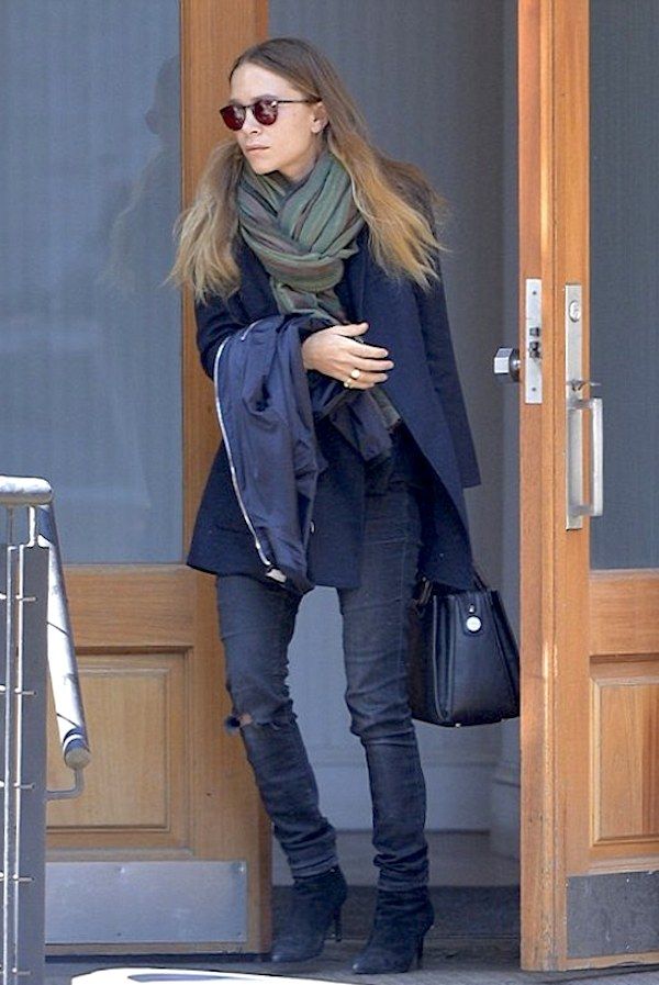 Olsens Anonymous Blog Style Fashion Get The Look Mary Kate Olsen Heads Out In A Scarf And Ripped Jeans In Nyc Navy Jacket Ripped Jeans Suede Pointed Boots Candid photo Olsens-Anonymous-Blog-Style-Fashion-Get-The-Look-Mary-Kate-Olsen-Heads-Out-In-A-Scarf-And-Ripped-Jeans-In-Nyc-Navy-Jacket-Ripped-Jeans-Suede-Pointed-Boots.jpg