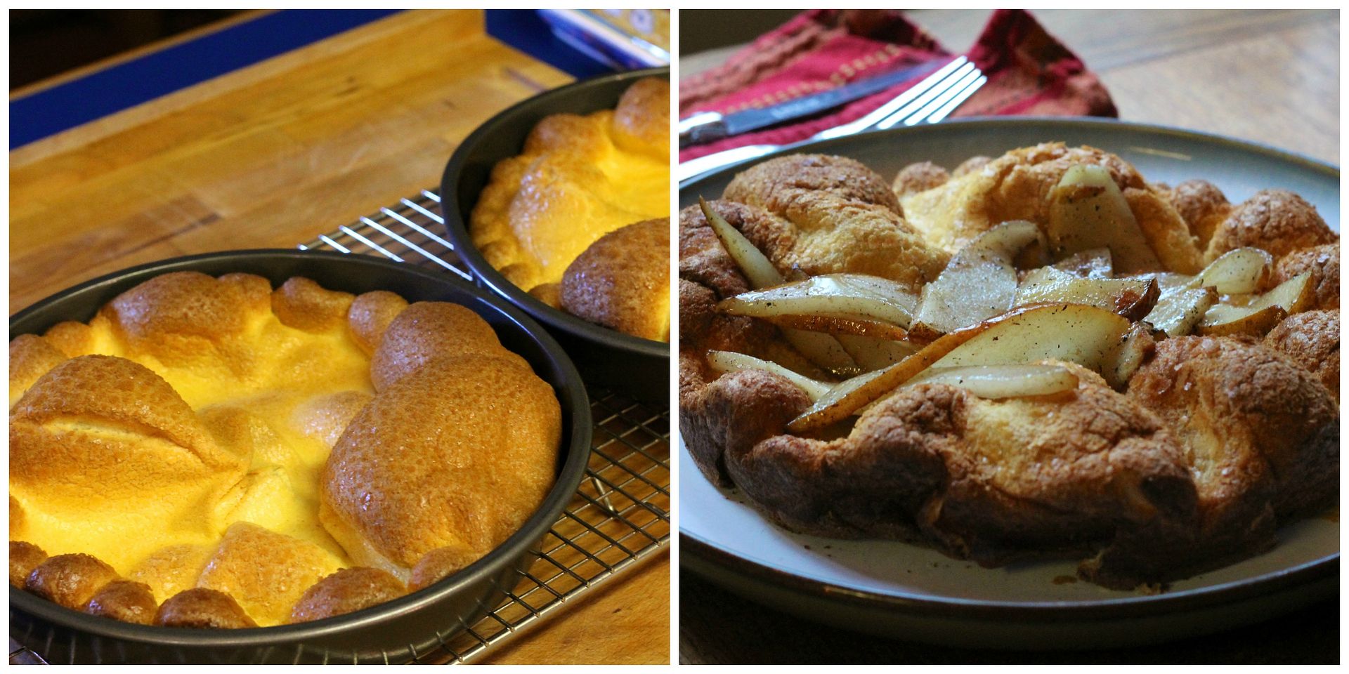 dutch baby with pears
