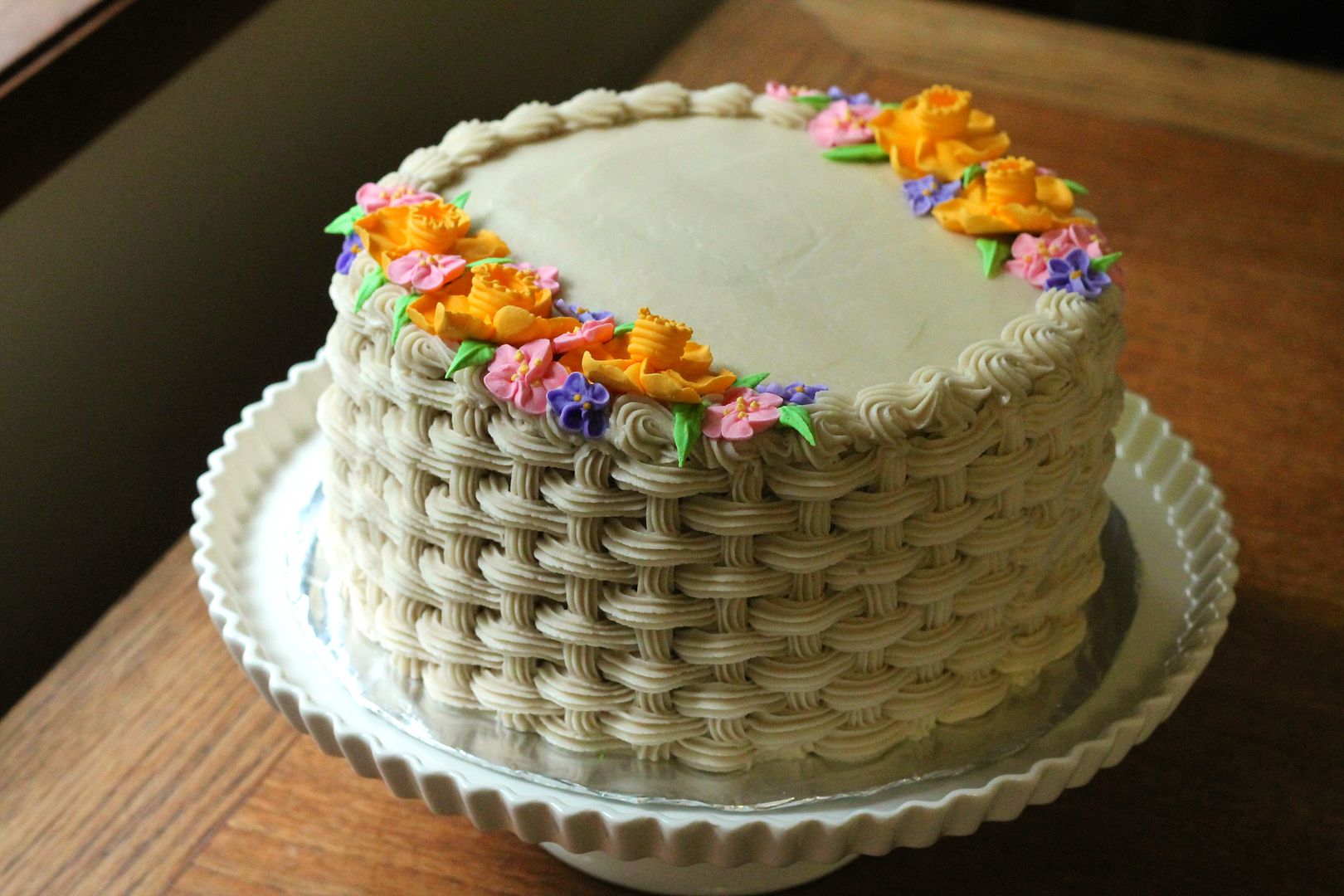 Flower Basket Cake | Korena in the Kitchen
