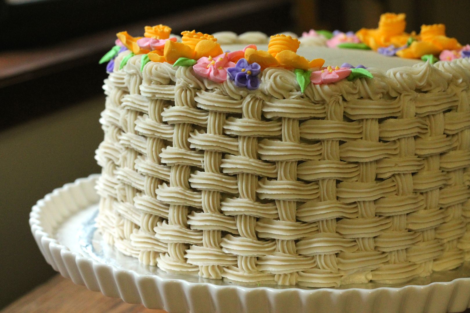 Flower Basket Cake | Korena in the Kitchen