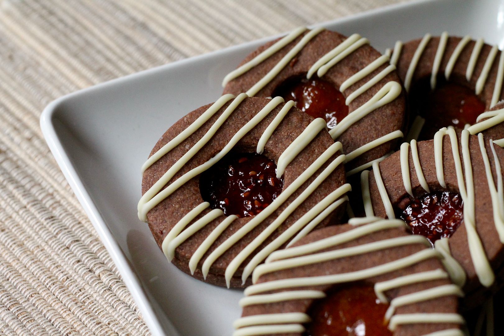 Dorie's Cocoa Linzer Cookies | Korena in the Kitchen