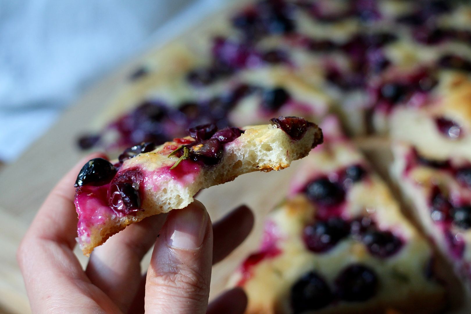 Focaccia with Grapes & Rosemary | Korena in the Kitchen