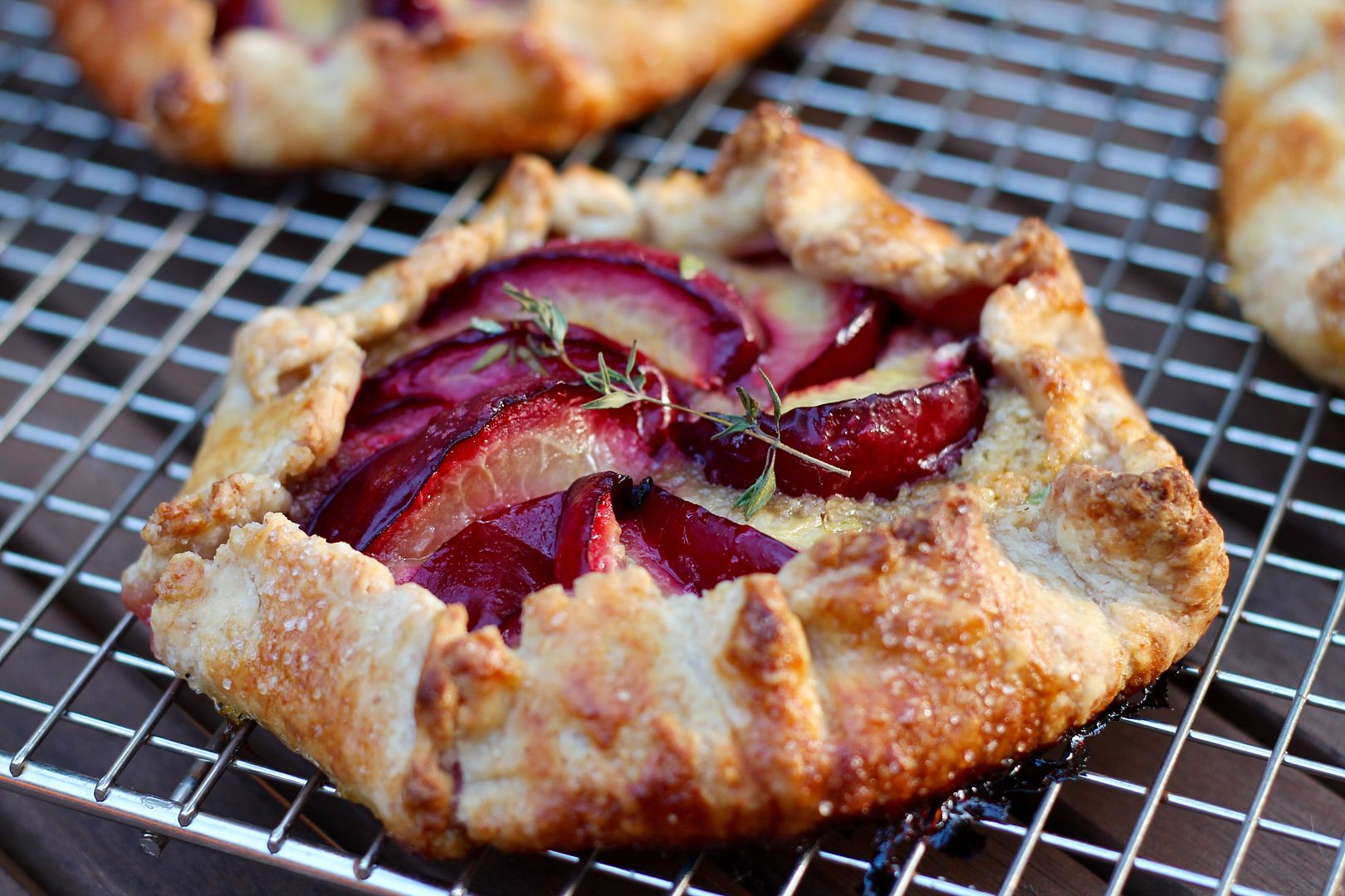 Sourdough Plum and Almond Cream Galettes with Thyme | Korena in the Kitchen