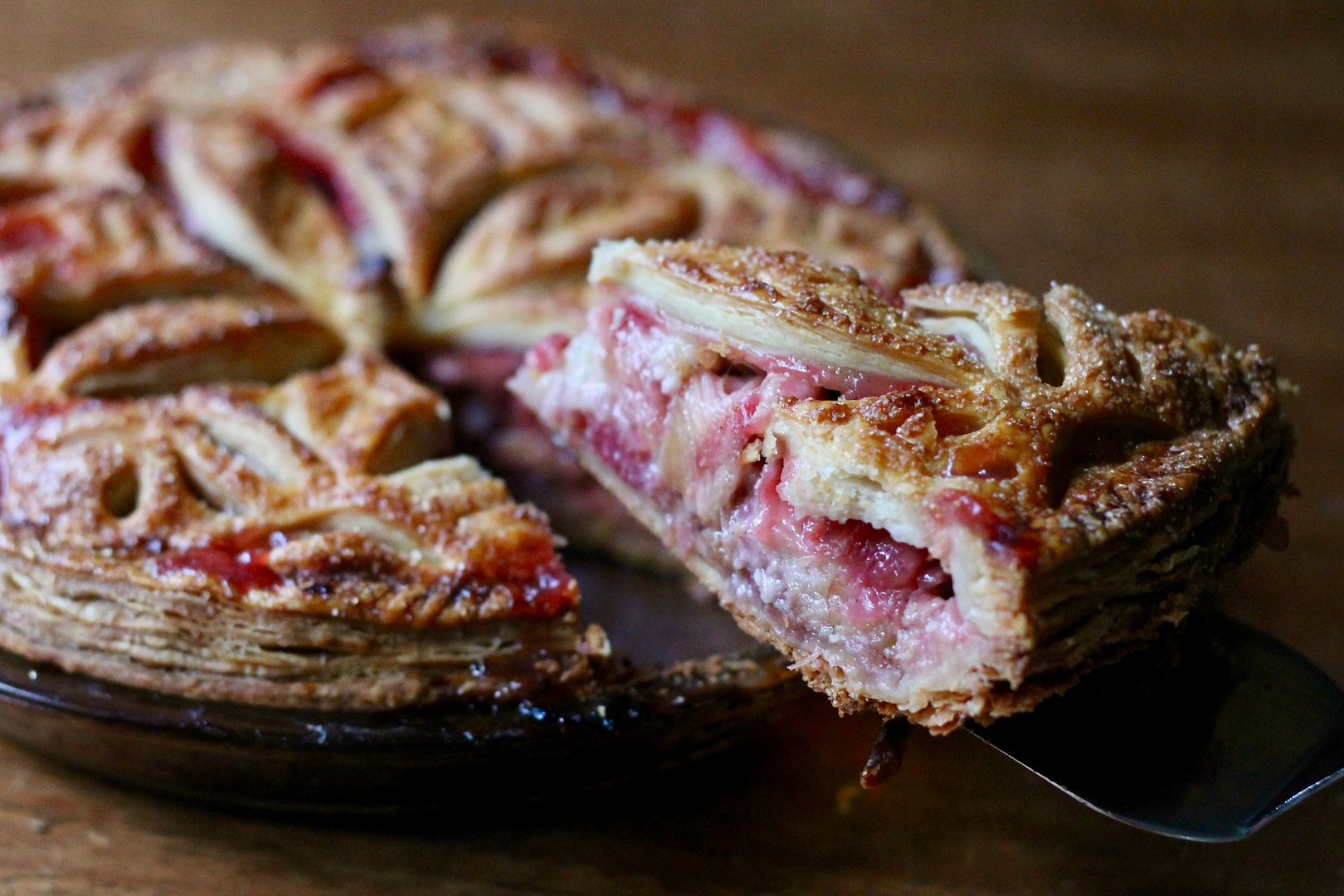 Rhubarb & Marzipan Pie | Korena in the Kitchen