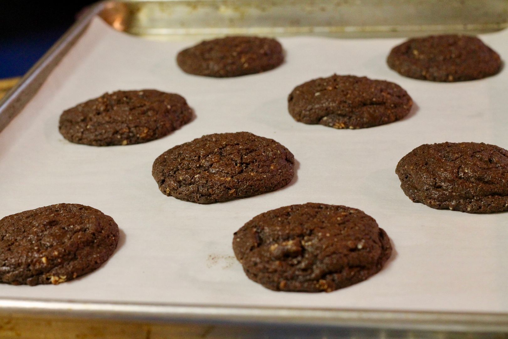 Dorie’s Cocoa-Tahini Cookies with Sesame Crunch